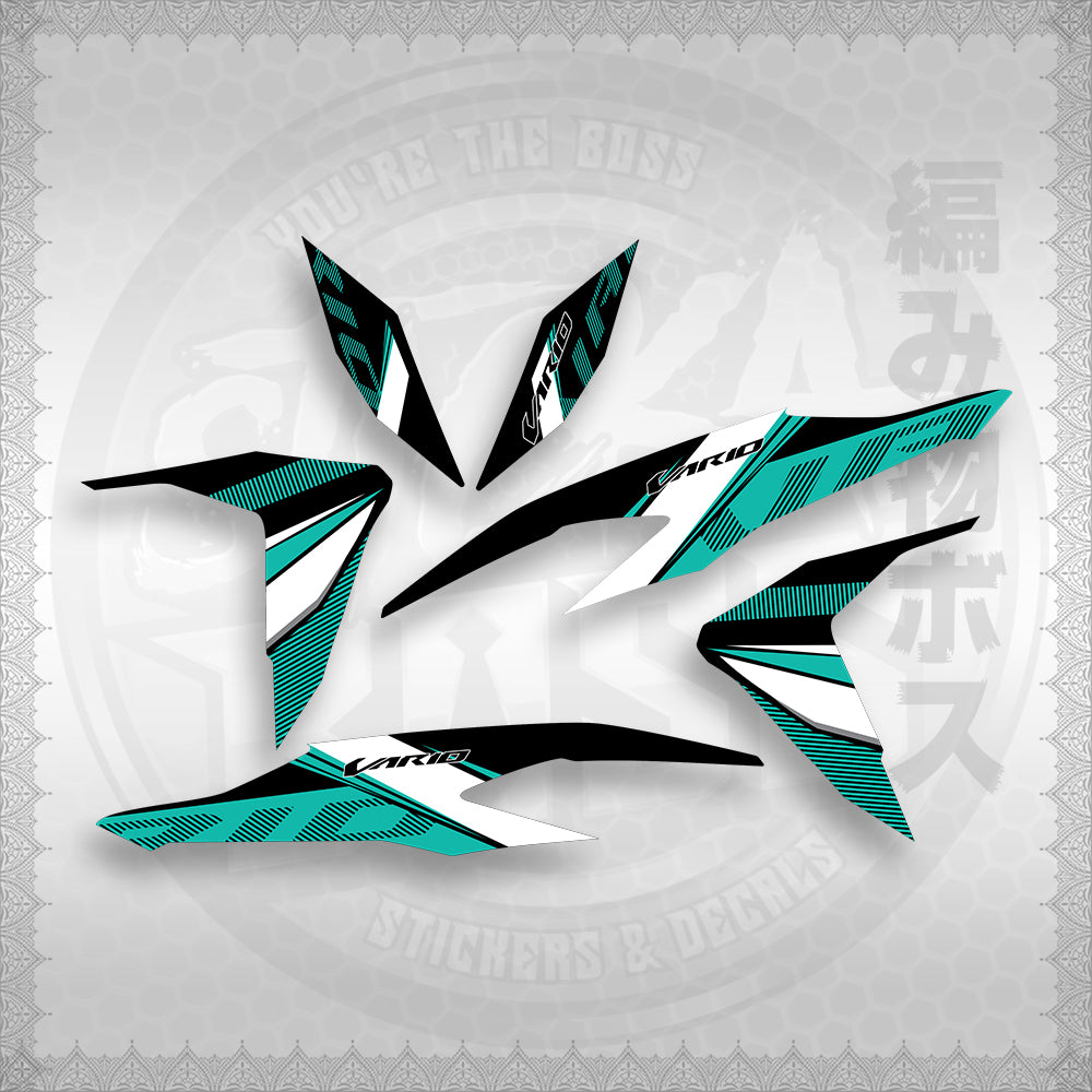 STICKER DECALS for CLICK V2 (CV2VA20MA) By STICKABOSS (SOFIE LAMINATED WATERPROOF)