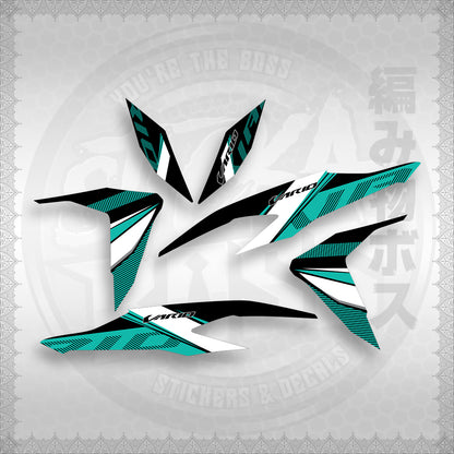 STICKER DECALS for CLICK V2 (CV2VA20MA) By STICKABOSS (SOFIE LAMINATED WATERPROOF)