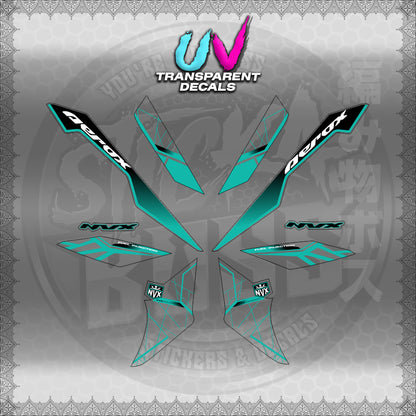 【PREMIUM UV PRINT】TRANSPARENT AEROX V3 ALPHA TURBO INDO-MALAYSIAN (AV3MAMABO)【WITH FREEBIES】