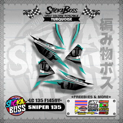 SNIPER 135 DECALS ( LC 135 F1459Y )【WITH FREEBIES】