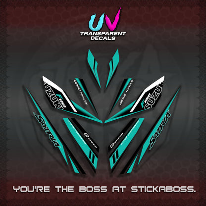 【PREMIUM UV PRINT】TRANSPARENT RAIDER 150 Fi SATRIA DECALS (2026 NTN N22)STICKER By STICKABOSS