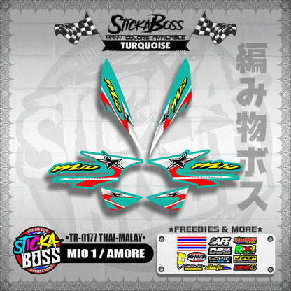 MIO 1 / AMORE DECALS ( TR-0177 THAI-MALAY )【WITH FREEBIES】