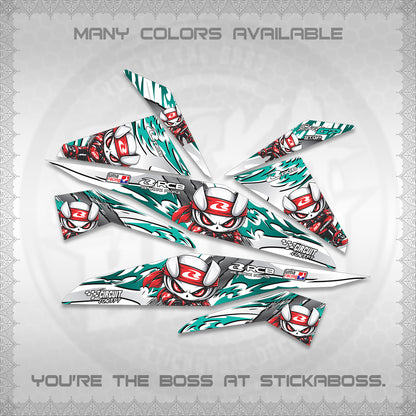 BEAT FI V1 FOR WHITE DECALS (2026 NEW RCB 2.0 DESIGN) STICKER KITS BY STICKABOSS