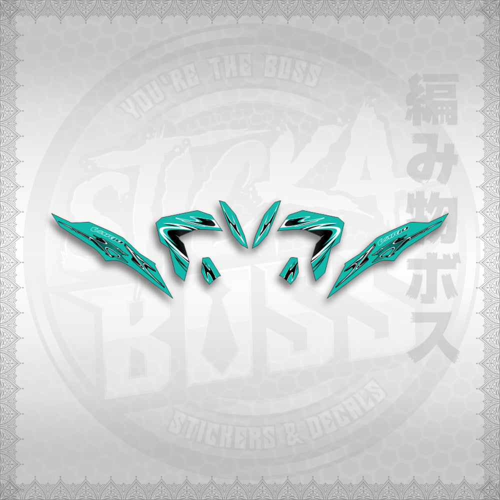 STICKER DECALS for CLICK 125 V3 (CV325LENEMOHO) By STICKABOSS (SOFIE LAMINATED WATERPROOF)