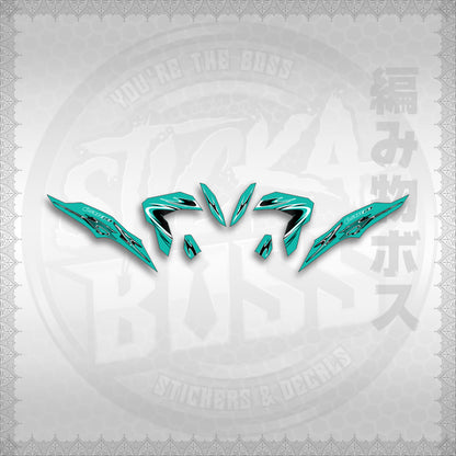 STICKER DECALS for CLICK 125 V3 (CV325LENEMOHO) By STICKABOSS (SOFIE LAMINATED WATERPROOF)