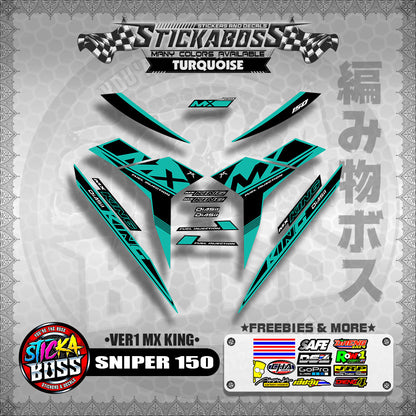 SNIPER 150 DECALS ( VER1 MX KING )【WITH FREEBIES】MALAYSIAN CONCEPT/Y15ZR/EXCITER 150