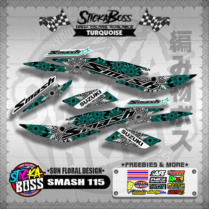 SMASH 115 DECALS ( SUN FLORAL DESIGN )【WITH FREEBIES】