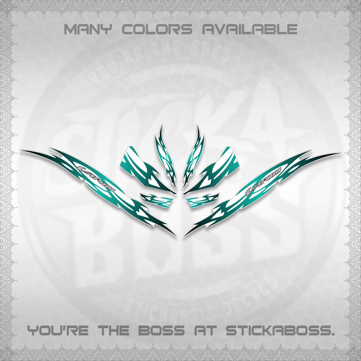 CLICK 125 V3 INDO VARIO FOR WHITE DECALS (2026 NUSANTARA STRIPING) STICKER DECALS By STICKABOSS