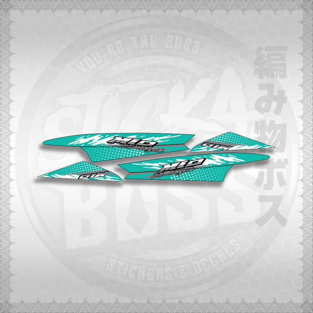 STICKER DECALS for MIO SPORTY / SMILE (MSPSSIMOCO) By STICKABOSS (SOFIE LAMINATED WATERPROOF)