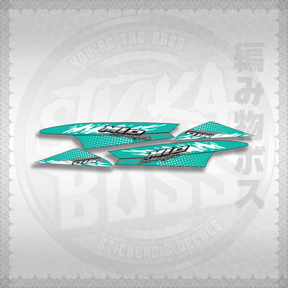 STICKER DECALS for MIO SPORTY / SMILE (MSPSSIMOCO) By STICKABOSS (SOFIE LAMINATED WATERPROOF)