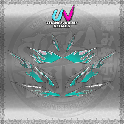 【PREMIUM UV PRINT】TRANSPARENT AEROX V3 ALPHA TURBO (AV3LEFIMO) 【WITH FREEBIES】