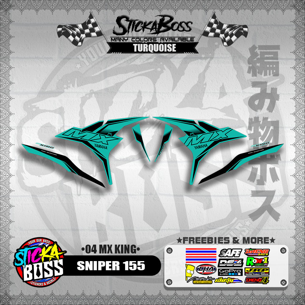 SNIPER 155 DECALS ( 04 MX KING )【WITH FREEBIES】