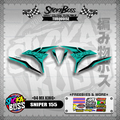 SNIPER 155 DECALS ( 04 MX KING )【WITH FREEBIES】