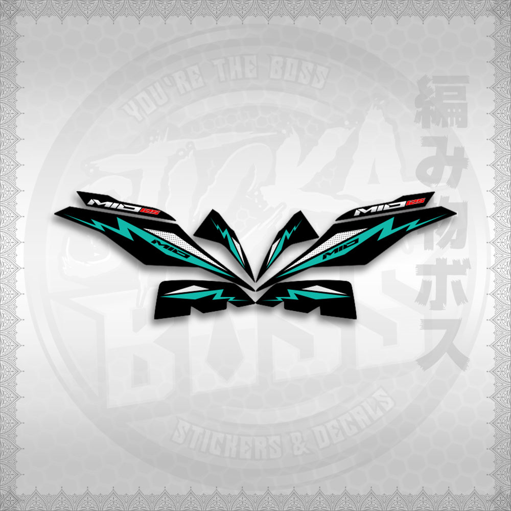 STICKER DECALS for MIO I 125 M3 INDO (MIIMOA4) By STICKABOSS (SOFIE LAMINATED WATERPROOF)