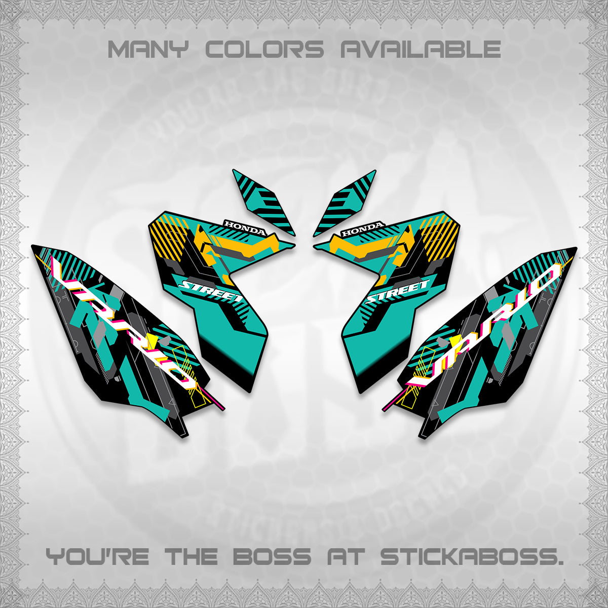 CLICK 125 V3 VARIO DECALS (2026 STREET STYLE EDITION) STICKER DECALS By STICKABOSS