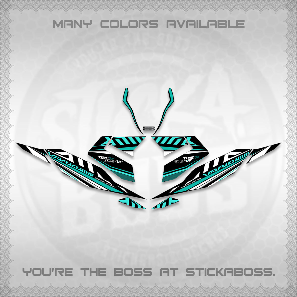 CLICK 125 V4 VARIO DECALS (2026 VR0007 DESIGN) STICKER KITS By STICKABOSS