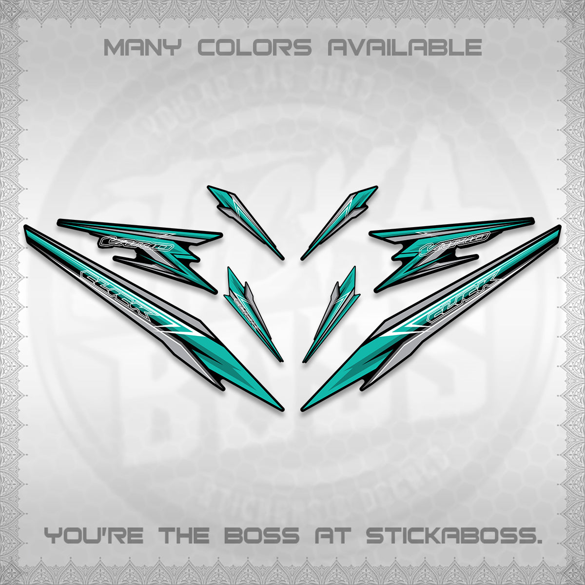 CLICK 160 VARIO DECAL(2026 SHARP 00-A1 DESIGN)STICKER DECALS By STICKABOSS