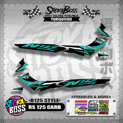 RS 125 CARB DECALS ( N125 STYLE )【WITH FREEBIES】