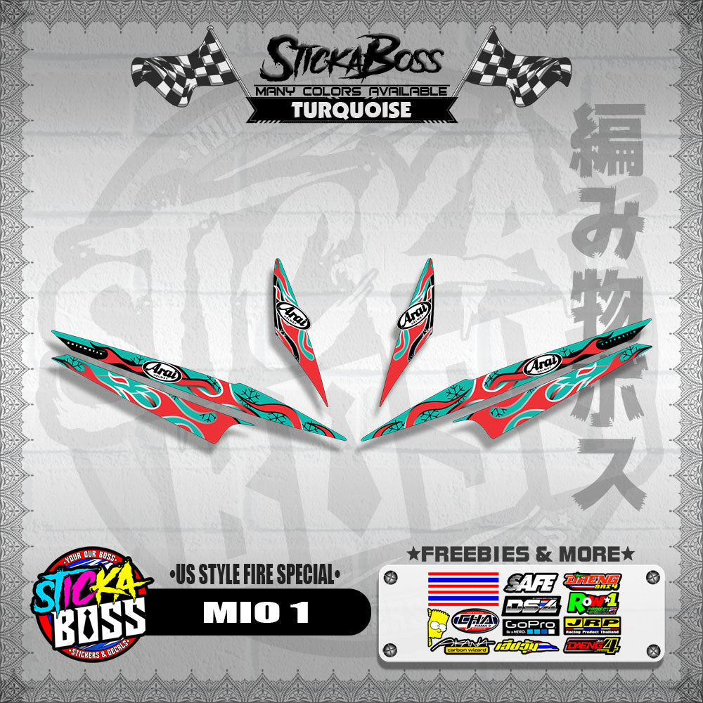 MIO 1 DECALS ( US STYLE FIRE SPECIAL )【WITH FREEBIES】