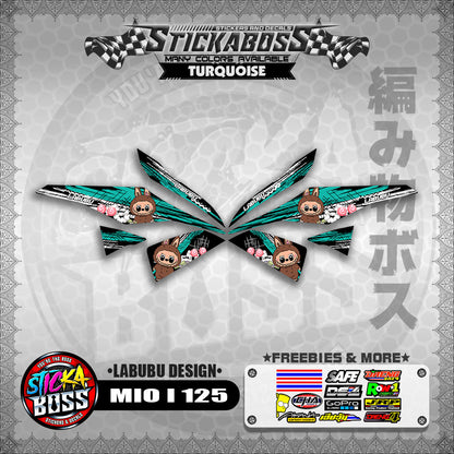 MIO I 125 STICKER DECALS ( LABUBU DESIGN )【WITH FREEBIES】