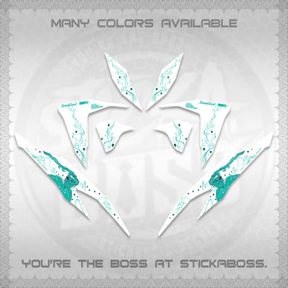CLICK V2 FOR WHITE DECALS (2026 2F2F SWIRL DESIGN) STICKER KITS BY STICKABOSS