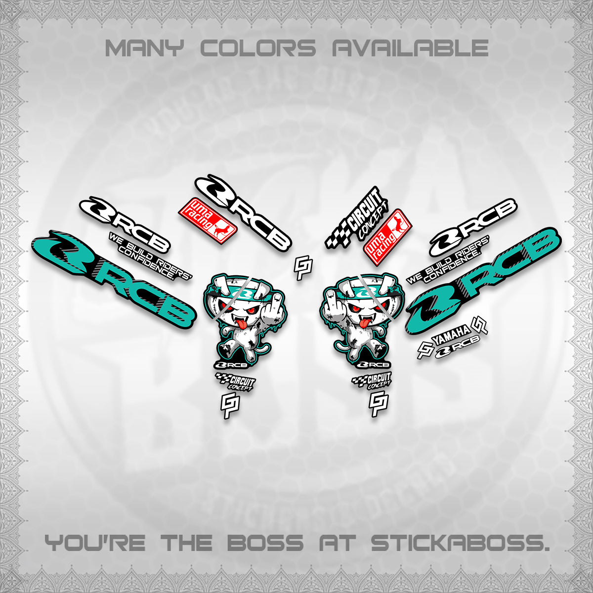 AEROX V2 DECALS (2026 RACE ZOMBIE DESIGN) STICKER DECALS By STICKABOSS