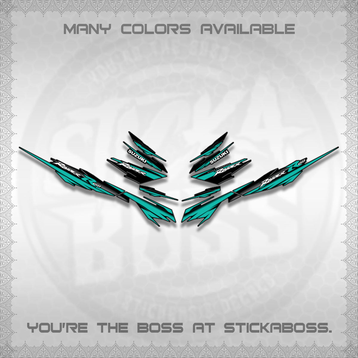 RAIDER 150 FI SATRIA DECALS (MINIMALIST 0016 DESIGN)STICKER DECALS By STICKABOSS