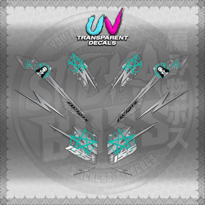 【PREMIUM UV PRINT】TRANSPARENT AEROX V3 ALPHA TURBO INDO (AV3STLASA)【WITH FREEBIES】