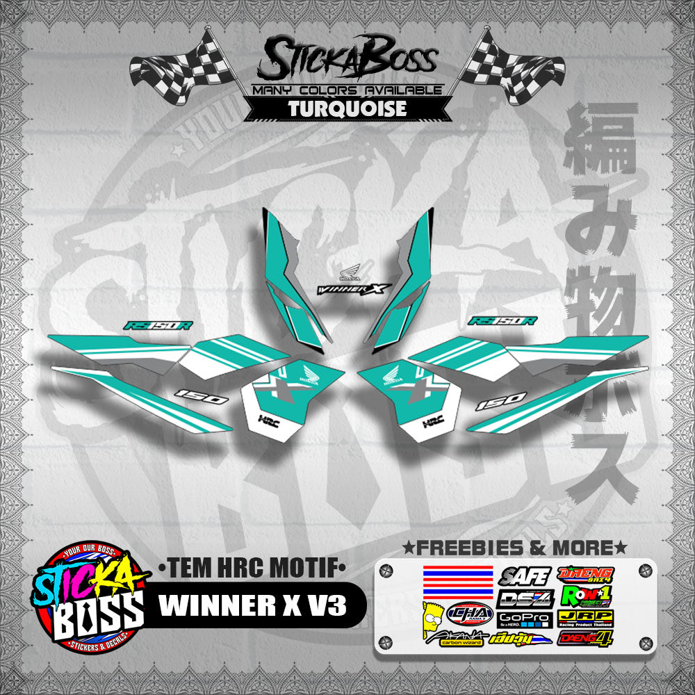 WINNER X V3 DECALS ( TEM HRC MOTIF )【WITH FREEBIES】
