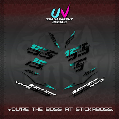 AEROX 155 V2 UV TRANSPARENT DECALS (2026 NVX VIETNAM) STICKER KITS BY STICKABOSS