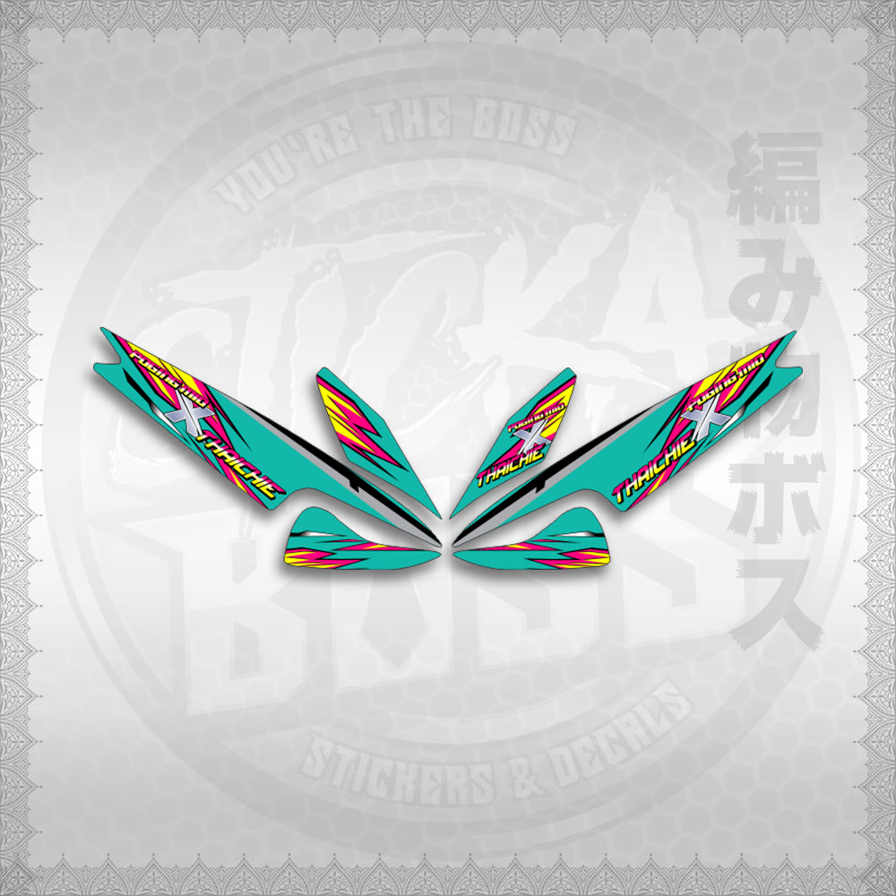 STICKER DECALS for MIO 1 (MIRPOXTH) By STICKABOSS (SOFIE LAMINATED WATERPROOF)