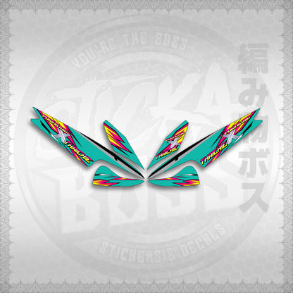 STICKER DECALS for MIO 1 (MIRPOXTH) By STICKABOSS (SOFIE LAMINATED WATERPROOF)