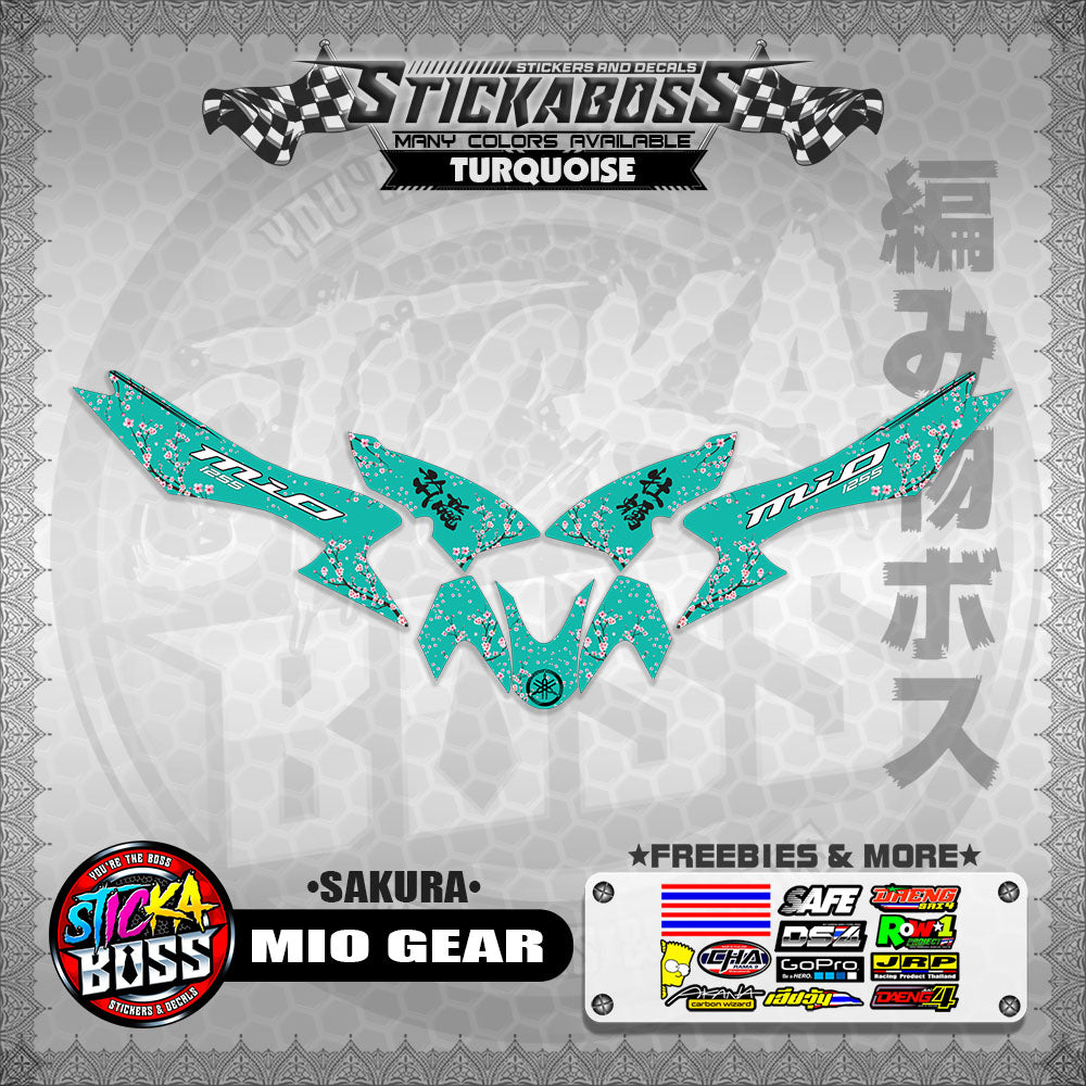 MIO GEAR STICKER DECALS ( SAKURA )【WITH FREEBIES】