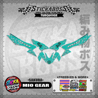 MIO GEAR STICKER DECALS ( SAKURA )【WITH FREEBIES】