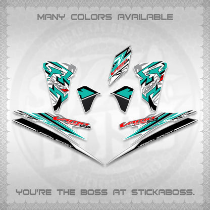 CLICK 125 V2 FOR WHITE INDO-MALAY VARIO DECALS (2026 CUSTOM V001 DESIGN)STICKER DECALS By STICKABOSS