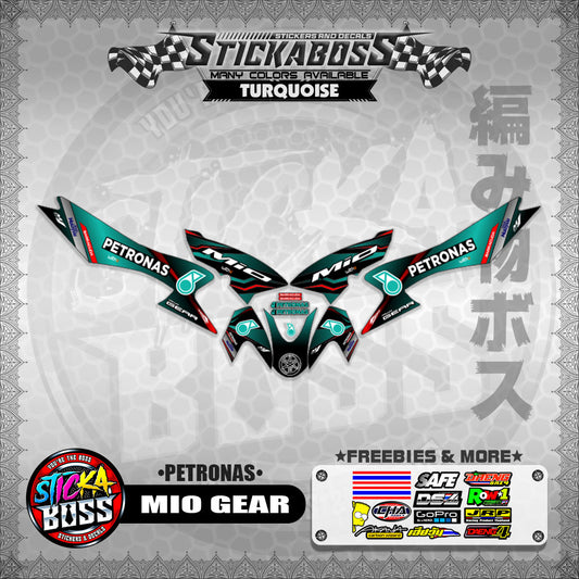 MIO GEAR STICKER DECALS ( PETRONAS )【WITH FREEBIES】