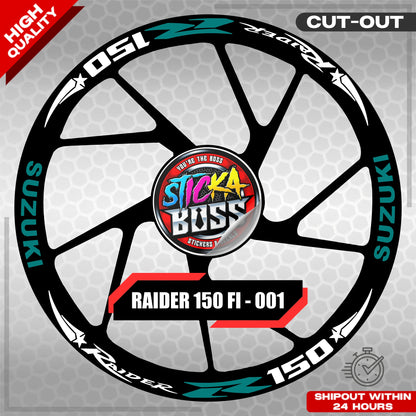 Suzuki Raider R150 Mag Sticker - 001 Star | VINYL WATERPROOF CUT-OUT DECALS
