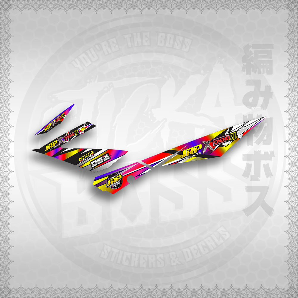 STICKER DECALS for Raider 150 Fi (RFIJRXDA) By STICKABOSS (SOFIE LAMINATED)