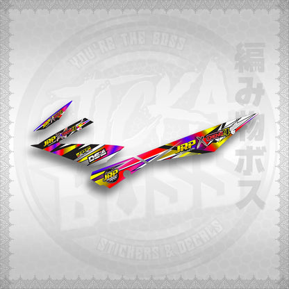 STICKER DECALS for Raider 150 Fi (RFIJRXDA) By STICKABOSS (SOFIE LAMINATED)