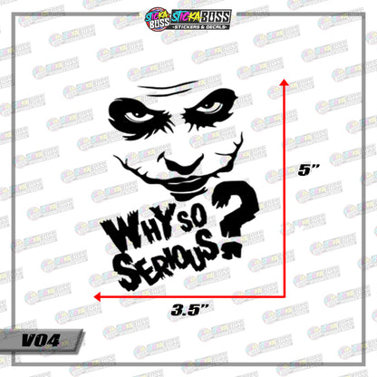 JOKER ( VINYL CUT-OUT STICKER DECALS )【Stickaboss】