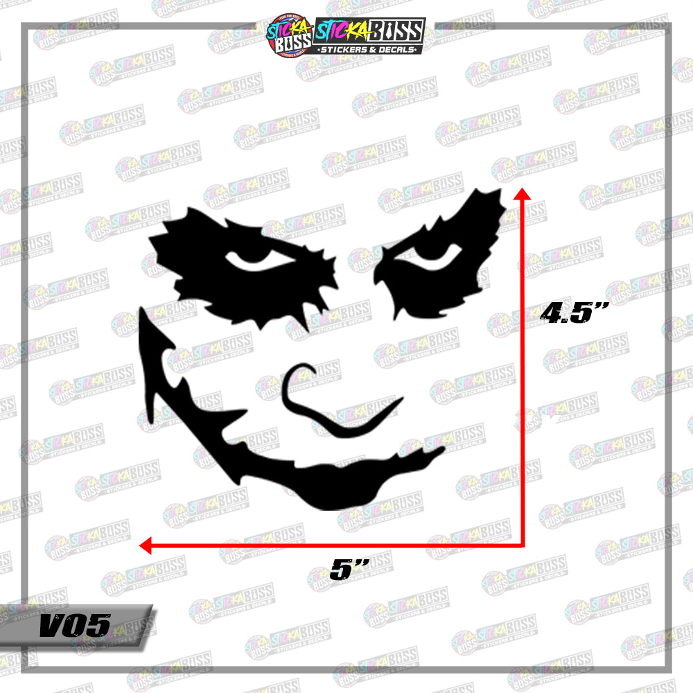 JOKER ( VINYL CUT-OUT STICKER DECALS )【Stickaboss】
