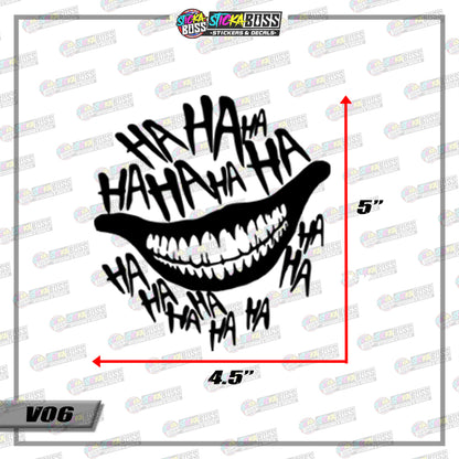 JOKER ( VINYL CUT-OUT STICKER DECALS )【Stickaboss】
