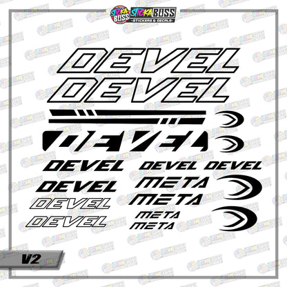 DEVEL BIKE DECALS ( VINYL CUT-OUT STICKER DECALS )【Stickaboss】