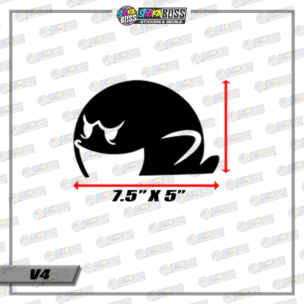 CUTE PEEKING MONSTER ( VINYL CUT-OUT STICKER DECALS )【Stickaboss】