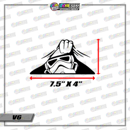 CUTE PEEKING MONSTER ( VINYL CUT-OUT STICKER DECALS )【Stickaboss】