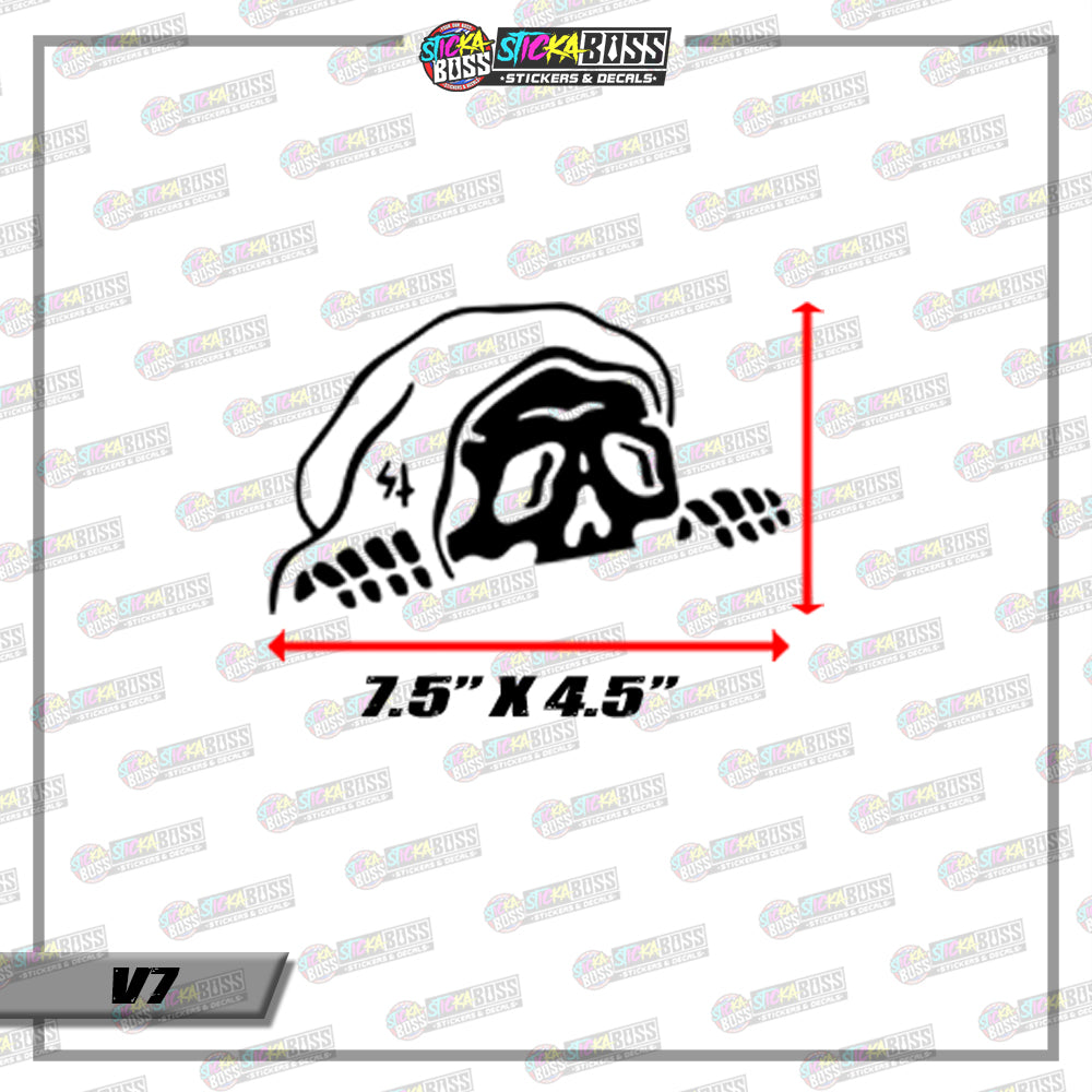 CUTE PEEKING MONSTER ( VINYL CUT-OUT STICKER DECALS )【Stickaboss】