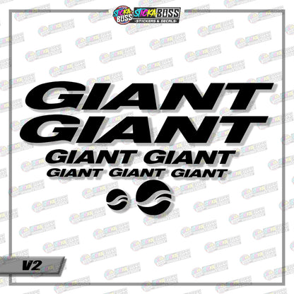GIANT BIKE DECALS ( VINYL CUT-OUT STICKER DECALS )【Stickaboss】