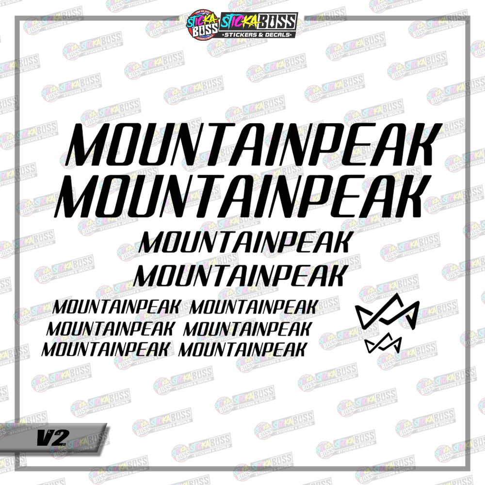 MOUNTAINPEAK BIKE DECALS ( VINYL CUT-OUT STICKER DECALS )【Stickaboss】
