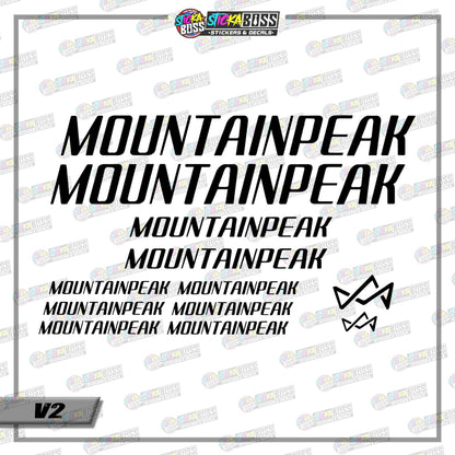 MOUNTAINPEAK BIKE DECALS ( VINYL CUT-OUT STICKER DECALS )【Stickaboss】