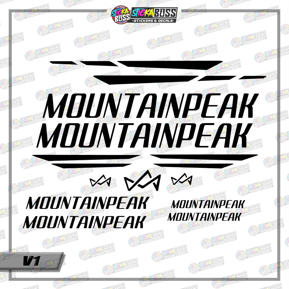 MOUNTAINPEAK BIKE DECALS ( VINYL CUT-OUT STICKER DECALS )【Stickaboss】